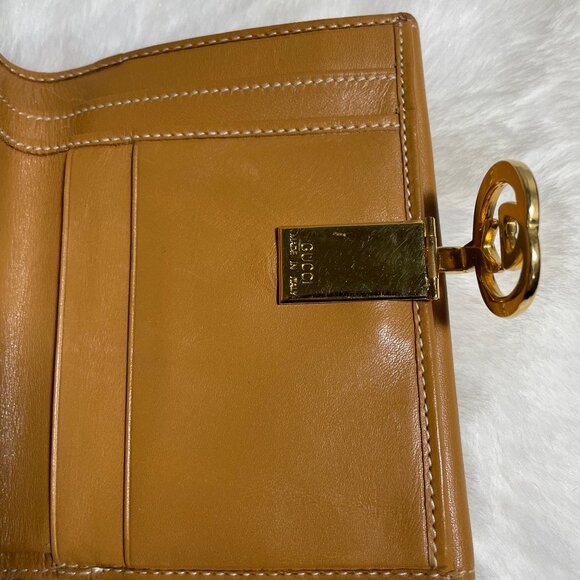 Gucci GG Vintage Monogram Guccissima Leather Compact Wallet Kisslock Clasp - Picture 10 of 15